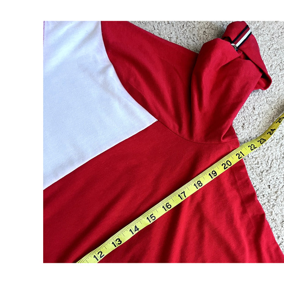 Red Women's Colorblock Tommy Hilfiger Blouse L - Picture 5 of 7